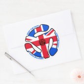 ノーザンソウルのステッカー ラウンドシール (封筒)