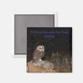 ノーザンソーホワフクロウナイト狩り マグネット (正面/裏面)