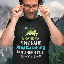 ノーザンパイクグランドパ魚釣り Tシャツ