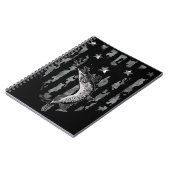 ノーザンパイクタイガームスキー魚釣り旗迷彩柄 ノートブック (左側)