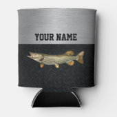 ノーザンパイク魚釣り名Rugged Angler 缶クーラー (正面)