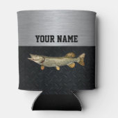 ノーザンパイク魚釣り名Rugged Angler 缶クーラー (裏面)