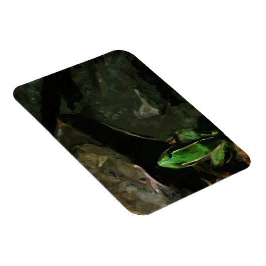 ノーザンヒョウカエルオンロックス抽象芸術 マグネット (右側)