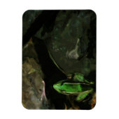 ノーザンヒョウカエルオンロックス抽象芸術 マグネット (縦)