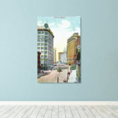 ノーザンビューオブセカンドアヴェfromパイク通り キャンバスプリント (インサイチュ (ウッドフロア))