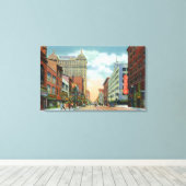 ノーザンビューオブメイン通り キャンバスプリント (インサイチュ (ウッドフロア))