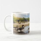 ノーザンピンテールダックデジタルマグラップデザイン コーヒーマグカップ (左)