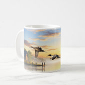 ノーザンピンテールダックデジタルマグラップデザイン コーヒーマグカップ (正面左)