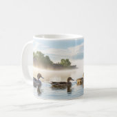 ノーザンピンテールダックデジタルマグラップデザイン コーヒーマグカップ (正面左)