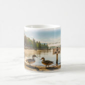 ノーザンピンテールダックデジタルマグラップデザイン コーヒーマグカップ (中央)