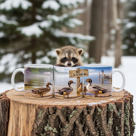 ノーザンピンテールダックデジタルマグラップデザイン コーヒーマグカップ