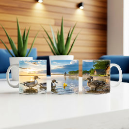 ノーザンピンテールダックデジタルマグラップデザイン コーヒーマグカップ