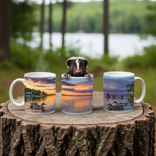 ノーザンピンテールダックデジタルマグラップデザイン コーヒーマグカップ