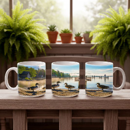 ノーザンピンテールダックデジタルマグラップデザイン コーヒーマグカップ