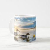 ノーザンピンテールダックデジタルマグラップデザイン コーヒーマグカップ (正面左)