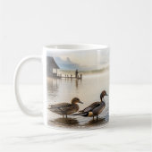 ノーザンピンテールダックデジタルマグラップデザイン コーヒーマグカップ (左)