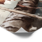 ノーザンフリッカーバードプリントポスター ポスター (角)