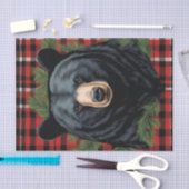 ノーザンブラック威厳のあるベアティッシュペーパー 薄葉紙 (クラフト)