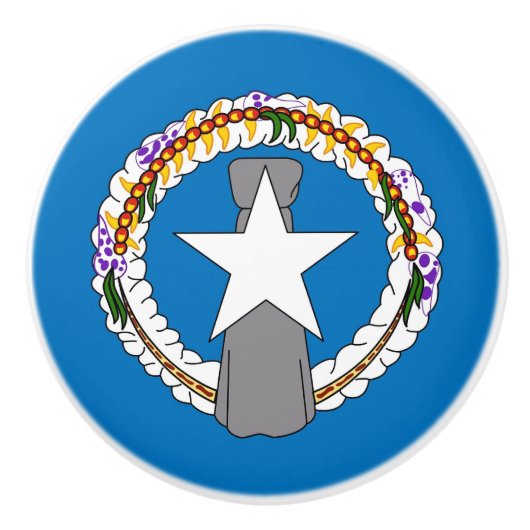 ノーザンマリアナの旗とセラミックノブの引っ張り セラミックノブ (正面)