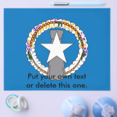 ノーザンマリアナ諸島の旗が付いたチラシ チラシ (シングル)