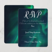 ノーザンライツの返信カード 出欠カード (正面/裏面)