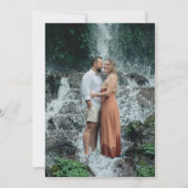 ノーザンライツの魔法の瞬間 写真付きSave the Date (裏面)
