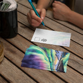 ノーザンライツアイスランドウォーターカラー 招待状