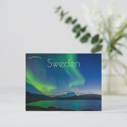 ノーザンライツアビスコナショナルパークスウェーデン ポストカード (スタンド正面)