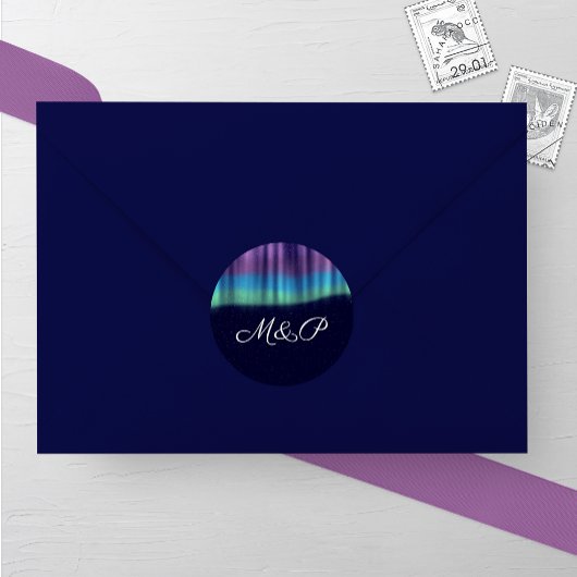 ノーザンライツウィンターウェディング ラウンドシール