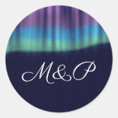 ノーザンライツウィンターウェディング ラウンドシール (正面)