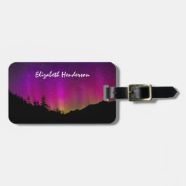 ノーザンライツオーロラオーロラボレリススターリーナイトスカイ ラゲッジタグ