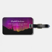 ノーザンライツオーロラオーロラボレリススターリーナイトスカイ ラゲッジタグ (裏面横)