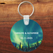 ノーザンライツオーロラオーロラボレリスナイトスカイ結婚ズ キーホルダー (正面)