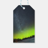 ノーザンライツオーロラオーロラボレリスナイトスカイ結婚ズ ギフトタグ (裏面)