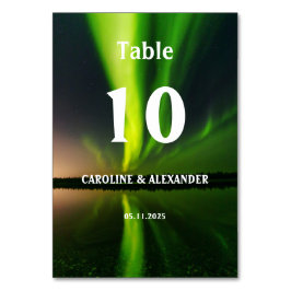 ノーザンライツオーロラオーロラボレリスナイトスカイ結婚ズ テーブルナンバー