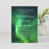 ノーザンライツオーロラボレアリスエレガントな結婚式 招待状 (スタンド正面)