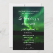 ノーザンライツオーロラボレアリスエレガントな結婚式 招待状 (正面)