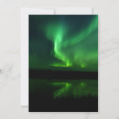 ノーザンライツオーロラボレアリスエレガントな結婚式 招待状 (裏面)