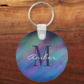 ノーザンライツオーロラボレアリスナイトパーソナライズされた キーホルダー (正面)