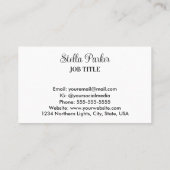 ノーザンライツオーロラボレアリスビジネスカード 名刺 (裏面)