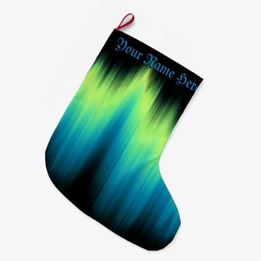 ノーザンライツクリスマスストッキングオーロラストッキング ラージクリスマスストッキング (正面 (吊り時))