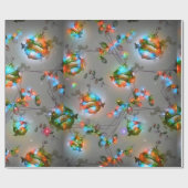 ノーザンライツクリスマスラッピング紙転が ラッピングペーパー (フラット)