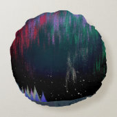 ノーザンライツコンテンポラリーランドスケープ ラウンドクッション (裏面)