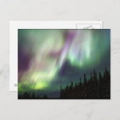 ノーザンライツスカイピースラブ冬の写真 ポストカード (正面/裏面)