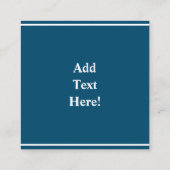 ノーザンライツスピリットベアースクウェア名刺 スクエア名刺 (裏面)