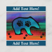 ノーザンライツスピリットベアースクウェア名刺 スクエア名刺 (正面)