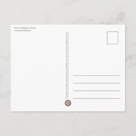 ノーザンライツノルウェーはがき ポストカード (裏面)