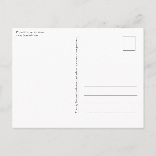 ノーザンライツノースノルウェーはがき ポストカード (裏面)