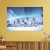 ノーザンライツノースノルウェー キャンバスプリント (インサイチュ (リビング))