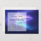 ノーザンライツバーチャル誕生日パーティー 招待状 (正面)
